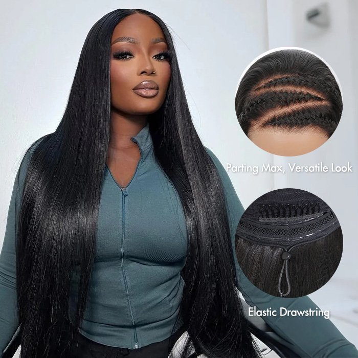 13x6 Pull Go Glueless Wig Straight Hd Lace Frontal Wig
