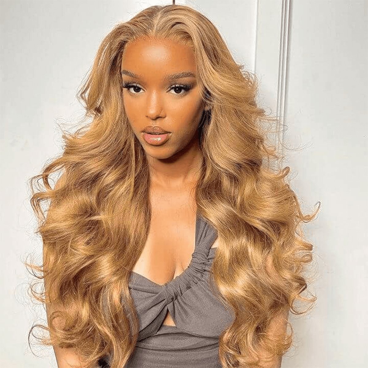 Color #27 Body Wave Lace Front Wig