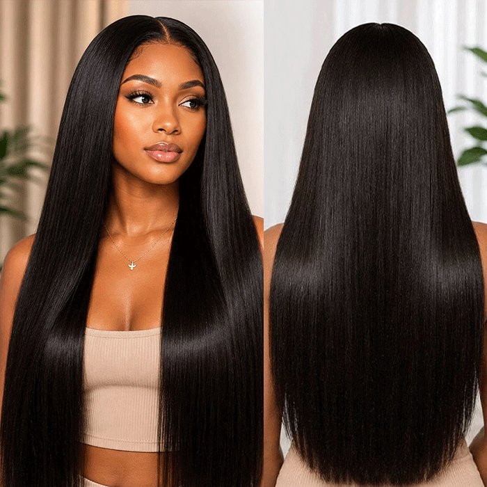 High Density Wig Brazilian Straight 13x4 Lace Front Wig